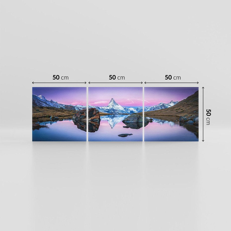 Obraz na płótnie 150x50 - Wielkość górskiego krajobrazu - lodowiec, góry