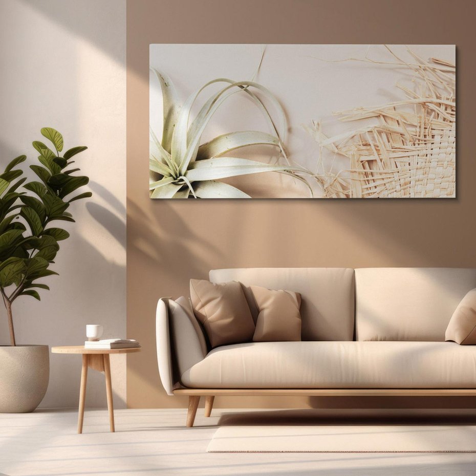 Obraz na płótnie 120x60 - Boho urok suchych liści - suche, liście