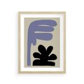 Plakat w ramie 30x40 - Abstrakcyjne Interakcje Form - minimalizm, boho plakat - rama drewno