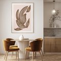 Plakat w ramie 50x70 - Nowoczesne Harmonie - skandynawski styl, plakat - rama drewno