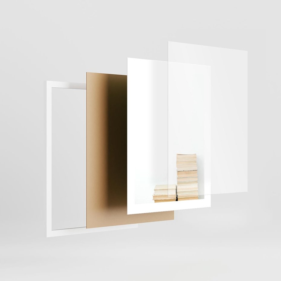 Plakat w ramie 30x40 - Estetyka Literatury - stos książek, minimalistyczna kompozycja - rama biała