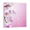 Obraz na płótnie 80x80 - Relaksujące Piękno - kwiaty, orchidea