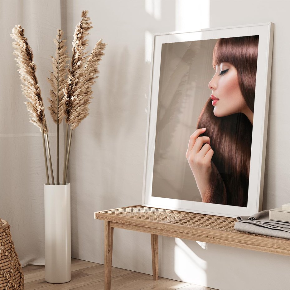 Plakat bez ramy 50x70 - Piękno fryzury - włosy, fryzura