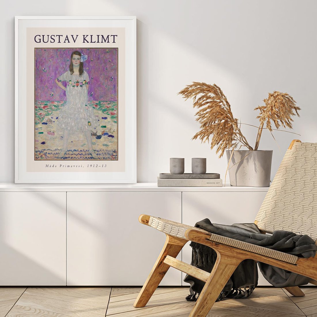 Plakat w ramie 30x40 - Gustav Klimt: Reprodukcja - reprodukcja, gustav klimt - rama biała