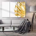 Obraz na płótnie 120x80 - Przyjemność dla Oczu - złote, liście