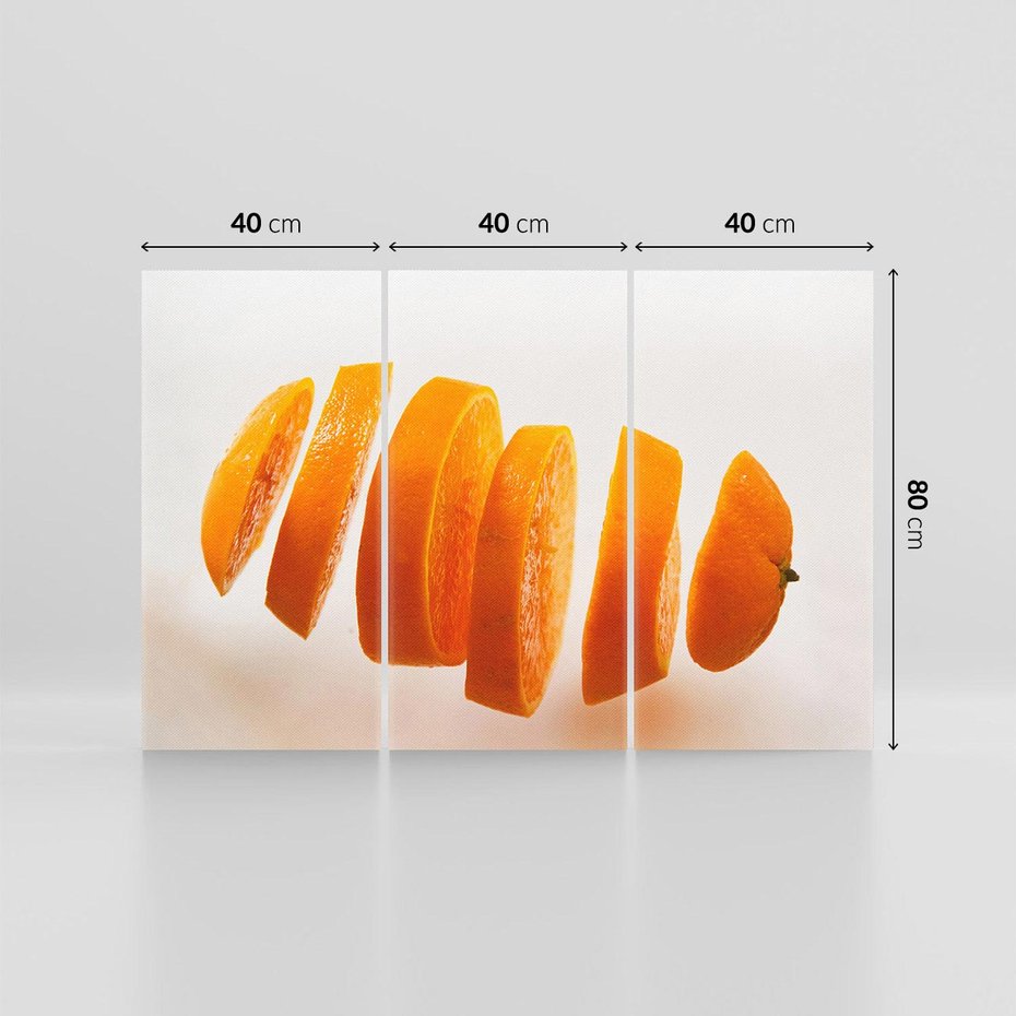 Obraz na płótnie 120x80 - Pomarańcza Owocowe Ogniwo Zdrowia - pomarańcza, owoc