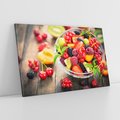 Obraz na płótnie 120x80 - Kulinarne rozkosze - miska, owoce