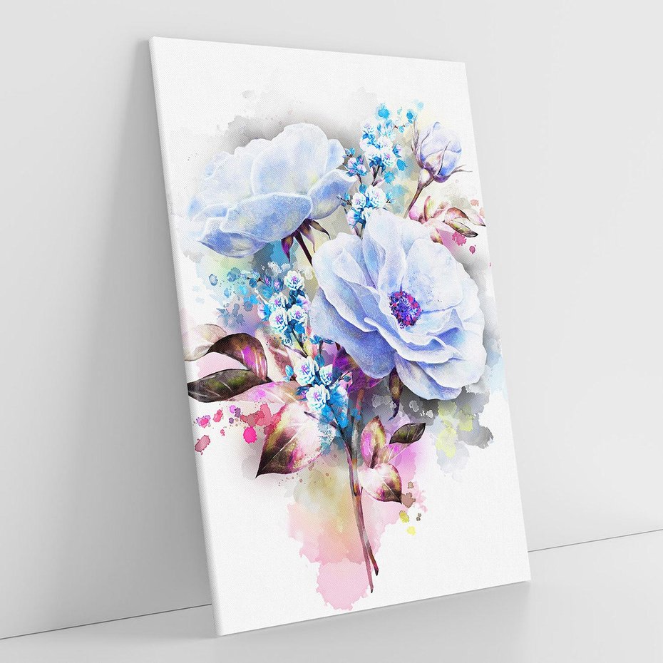 Obraz na płótnie 70x100 - Kolorowa Ekspresja - kwiaty, graficzne