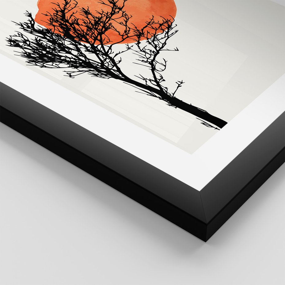 Zestaw obrazy w ramie 30x40 galeria - Boho, plakaty, minimalistyczne - rama czarna