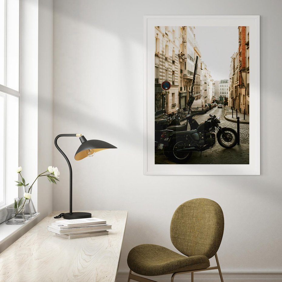 Plakat bez ramy 40x50 - Ducha Przygody - motor, uliczka