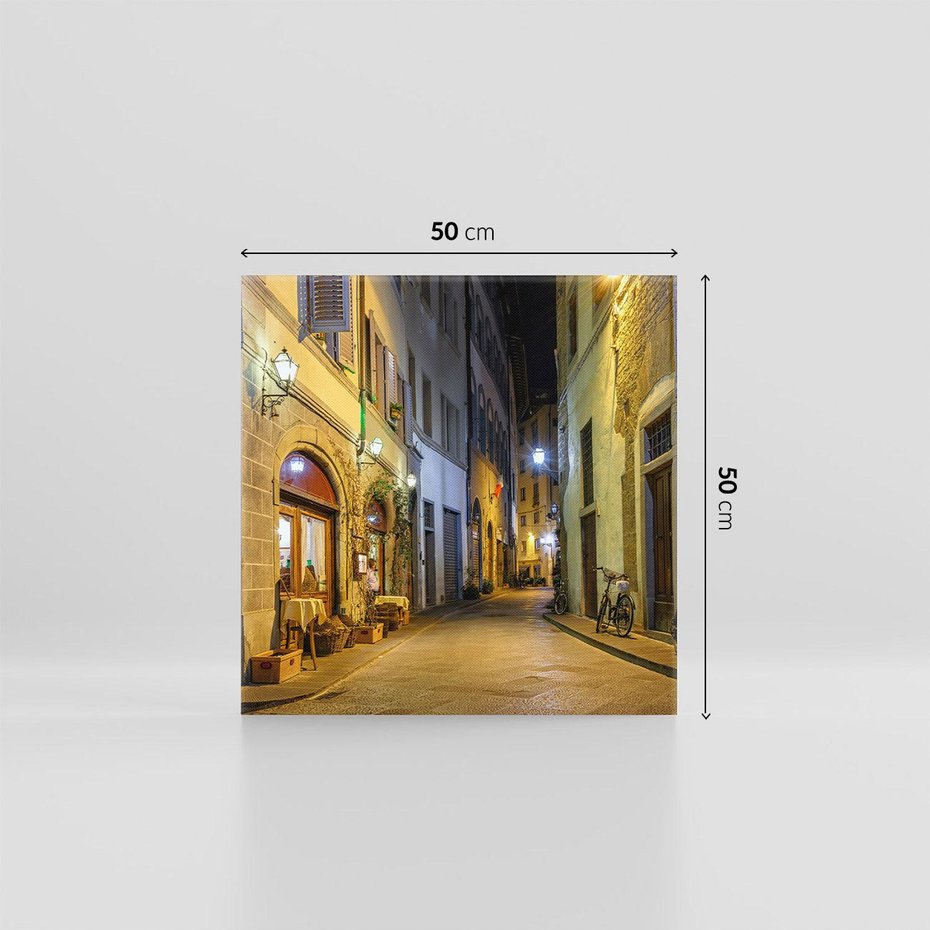 Obraz na płótnie 50x50 - Toskańska uliczka: włoski urok - Włochy, Toskania