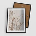 Plakat w ramie 50x70 - Boho gałązki suche - gałązki, suche - rama czarna