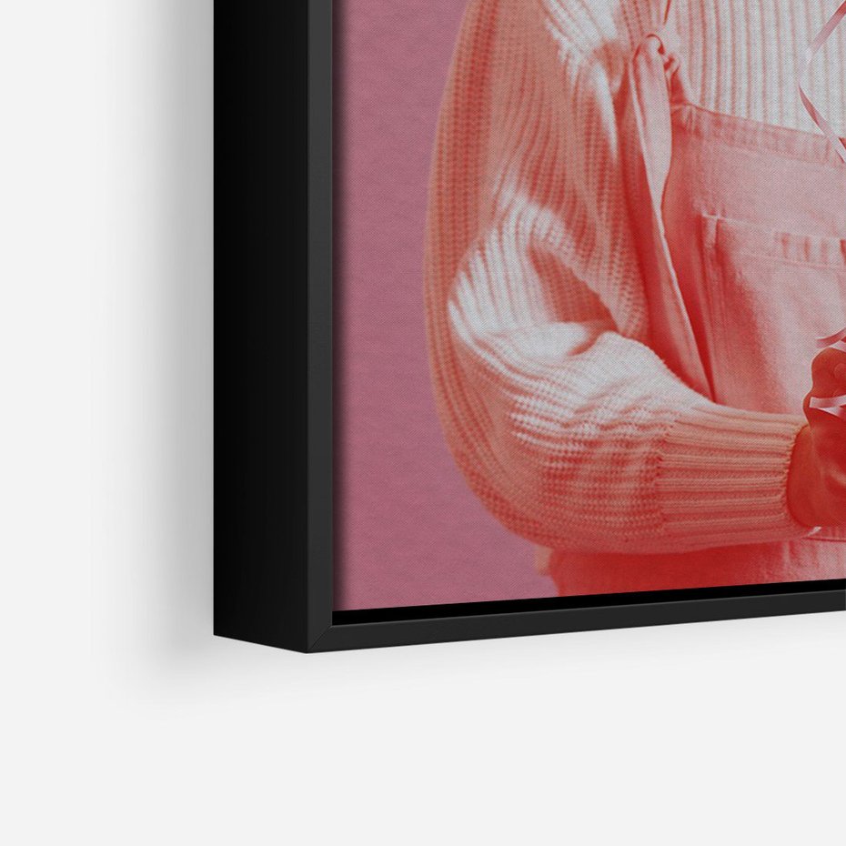 Obraz w ramie 50x70 - Kolaż Wyobraźni - kolaż zdjęć, styl retro - rama czarna