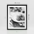 Plakat w ramie 40x50 - Makaroniki w Szarości - czarno biała fotografia, plakat - rama czarna