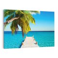 Obraz na płótnie 70x50 - Hawajskie Palmy - palma, morze
