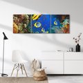Obraz na płótnie 120x40 - Podwodne królestwo rafy koralowej - rafa, koralowa