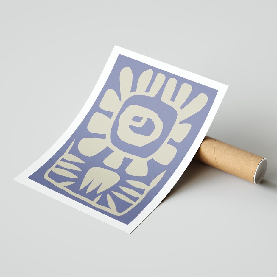 Plakat bez ramy 50x70 - Widok Abstrakcyjny - skandynawski styl, plakat