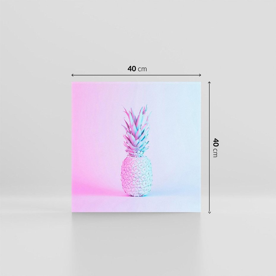 Obraz na płótnie 40x40 - Ananas Abstrakcja - ananas, abstrakcja