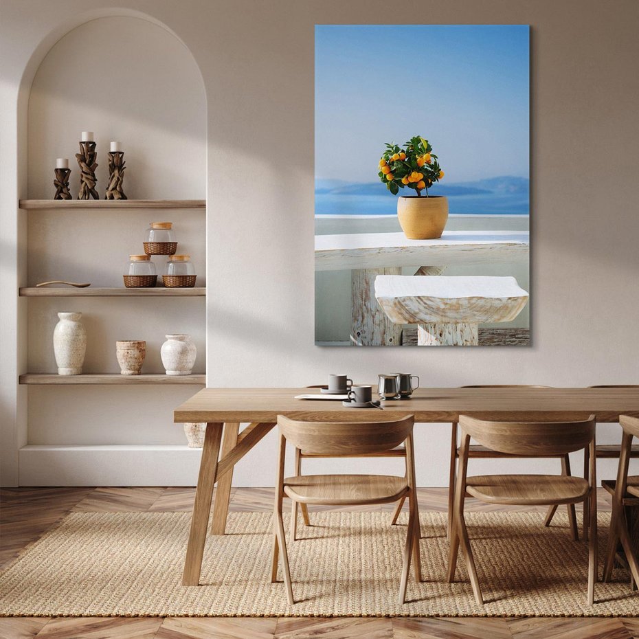 Obraz na płótnie 70x100 - Uroki Santorini - Santorini, Grecja