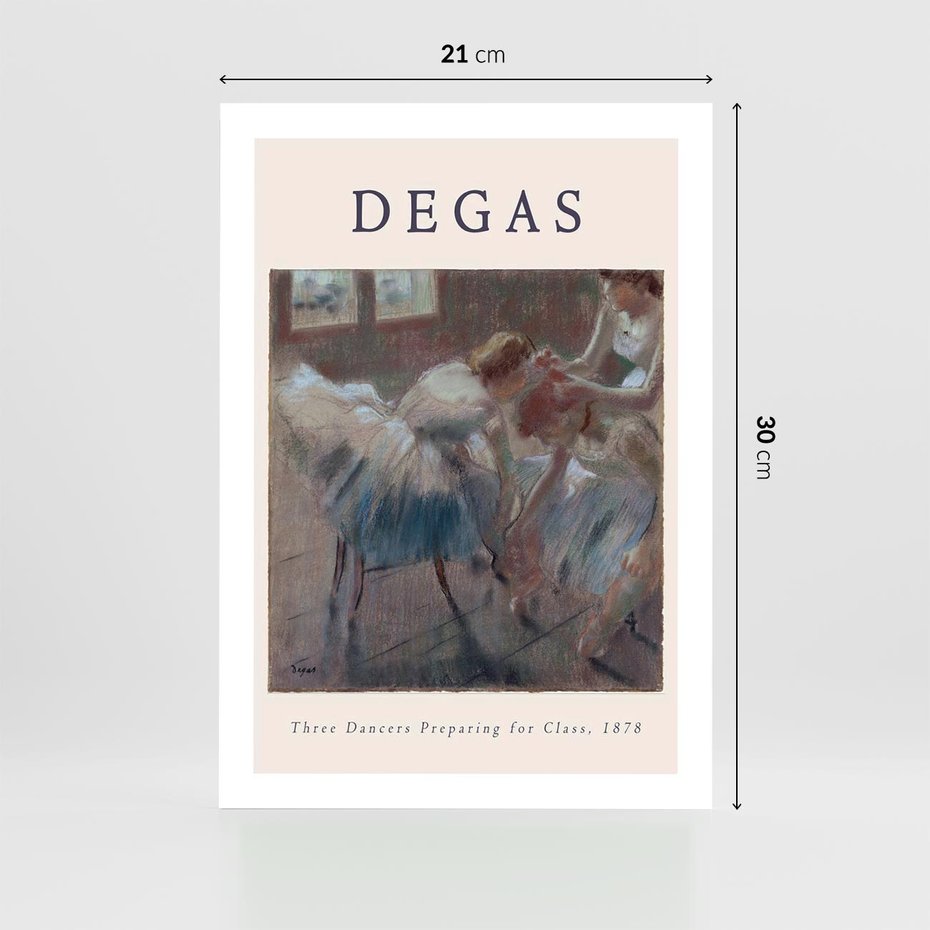 Plakat bez ramy 21x30 - Elegancja Baletu na Plakacie - reprodukcja, degas