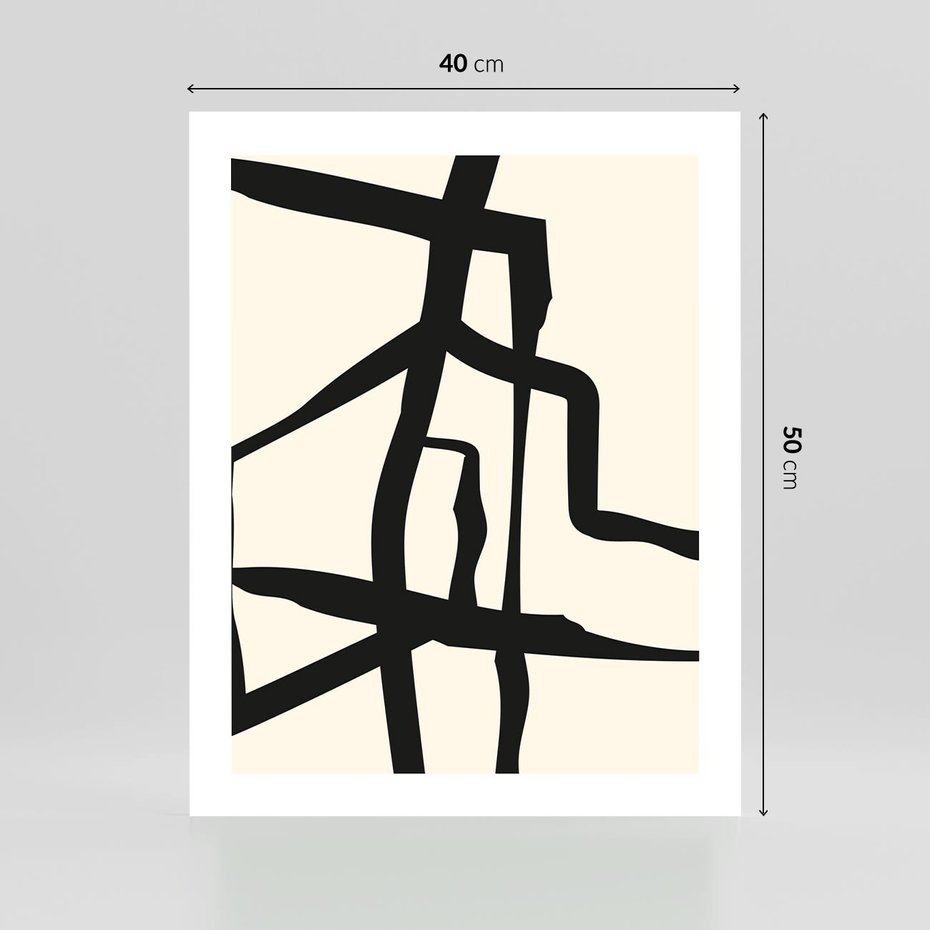 Plakat bez ramy 40x50 - Impresje Wymiaru - linie, abstrakcja