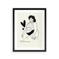 Plakat w ramie 30x40 - Wyrażenie Piękna - rysunek, sztuka nowoczesna - rama czarna