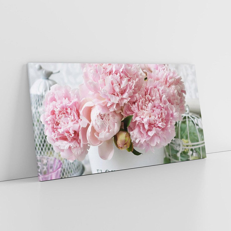 Obraz na płótnie 100x50 - Miłość w powietrzu - kwiaty, romantyczne