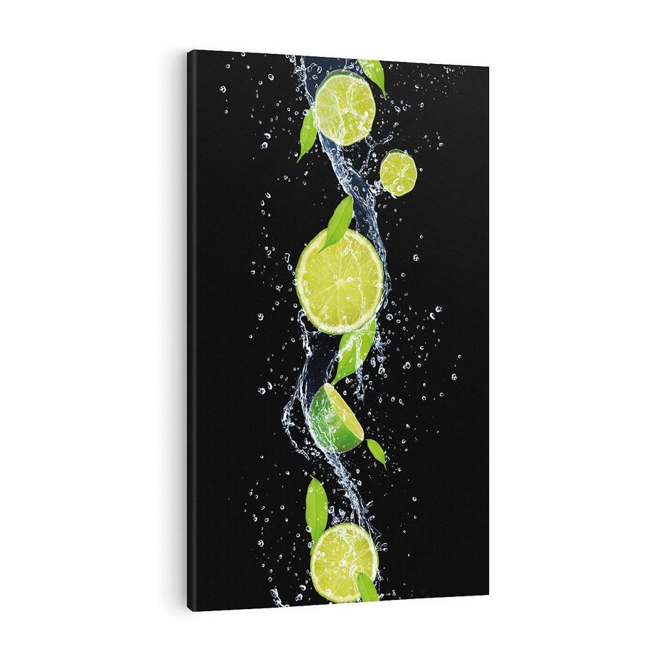 Obraz na płótnie 80x120 - Świeżość Cytrusów - limonki, cytryny