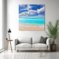 Obraz na płótnie 70x70 - Oaza na Morzu - Majorka, morze