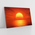 Obraz na płótnie 120x80 - Słońce nad morzem - słońce, morze