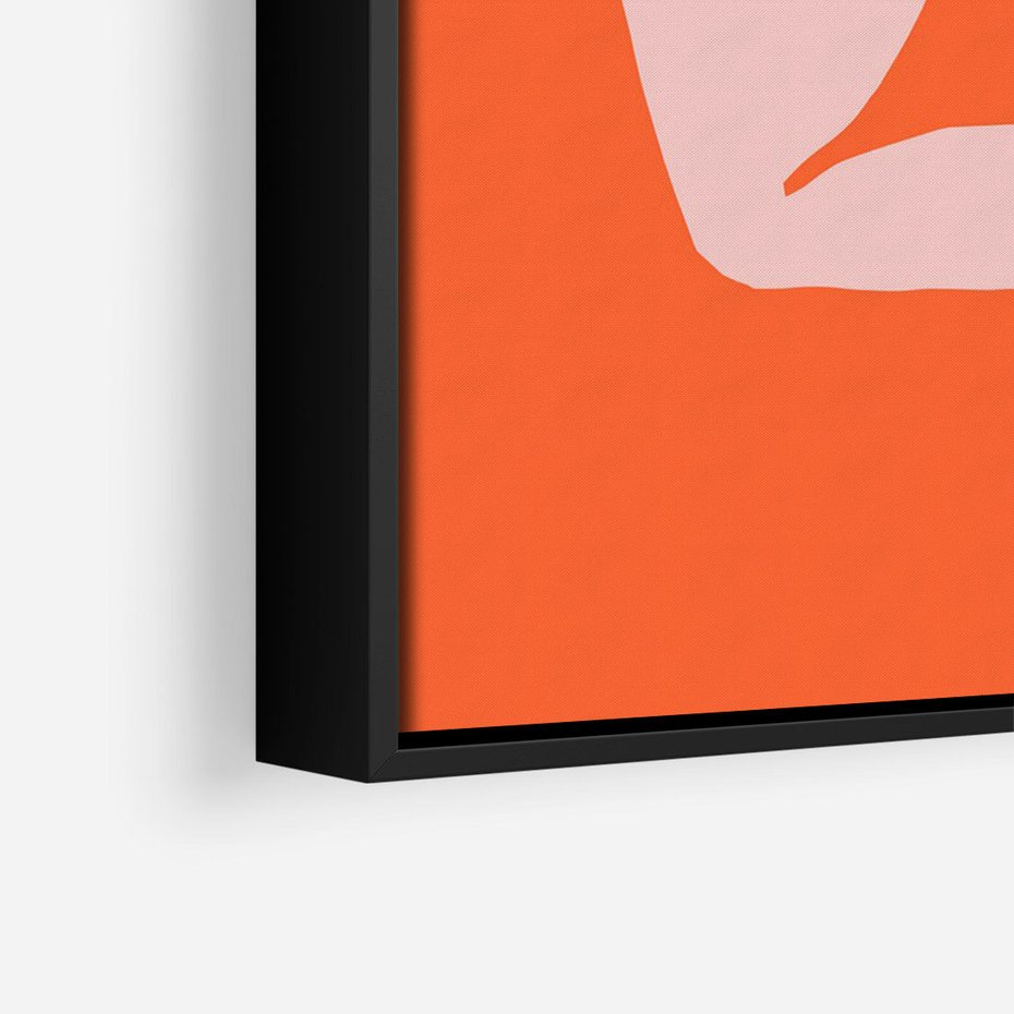 Obraz w ramie 70x100 - Antyczna Godzina - abstrakcja, kobieca sylwetka - rama czarna