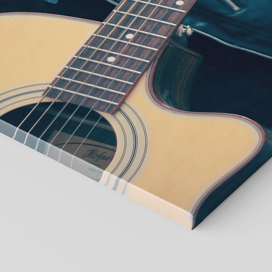 Obraz na płótnie 120x60 - Gitara - Dźwięki Retro - gitara, muzyka