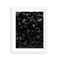 Plakat w ramie 40x50 - Geometryczna nowoczesność - geometryczne, nowoczesne - rama biała