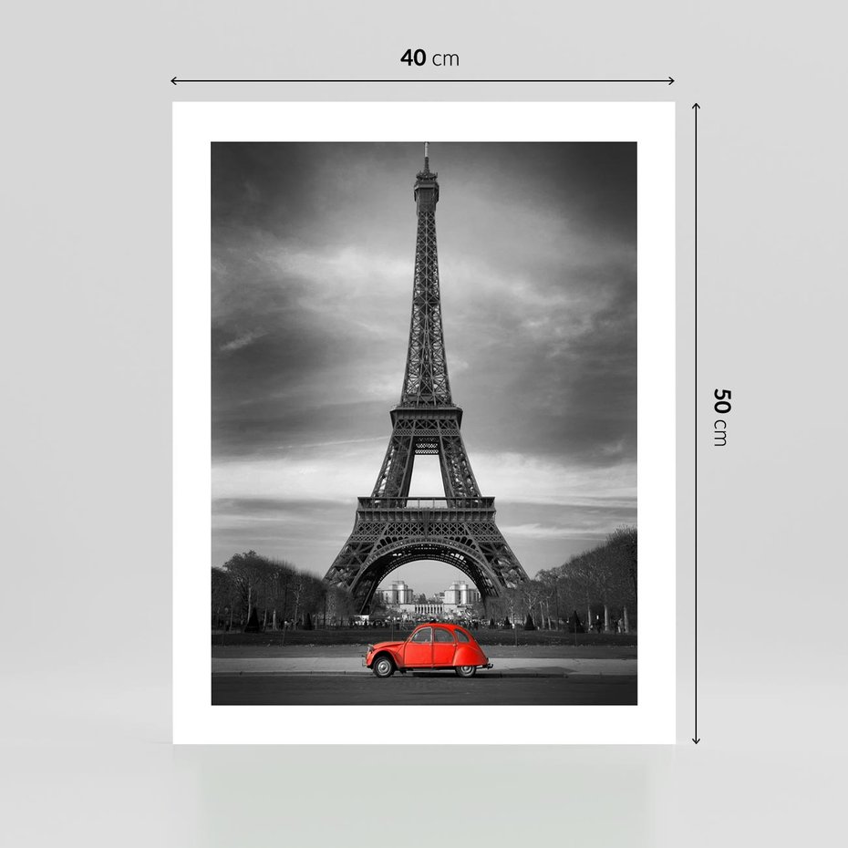 Plakat bez ramy 40x50 - Elegancja Wieży - wieża, Eiffla