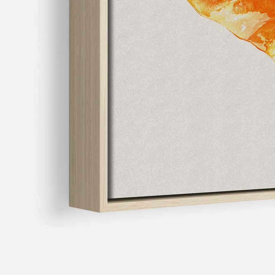 Obraz w ramie 100x70 - Energetyczne Indygo - retro, tropikalne liście - rama drewno