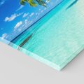 Obraz na płótnie 30x30 - Rajskie plaże na Malediwach - Malediwy, plaża