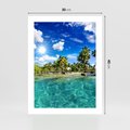 Plakat bez ramy 30x40 - Rajskie wakacje na plaży - plaża, wakacje