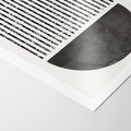 Plakat bez ramy 30x40 - Taniec Impulsów - abstrakcyjne czarno białe formy, minimalizm
