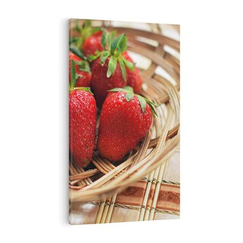 Obraz na płótnie 70x100 - Truskawka Radość Lata - truskawka, owoc