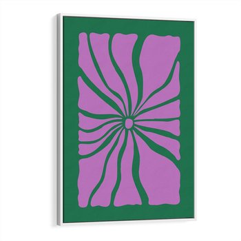 Obraz w ramie 50x70 - Bezczasowe Impresje - abstrakcyjny plakat, boho styl - rama biała