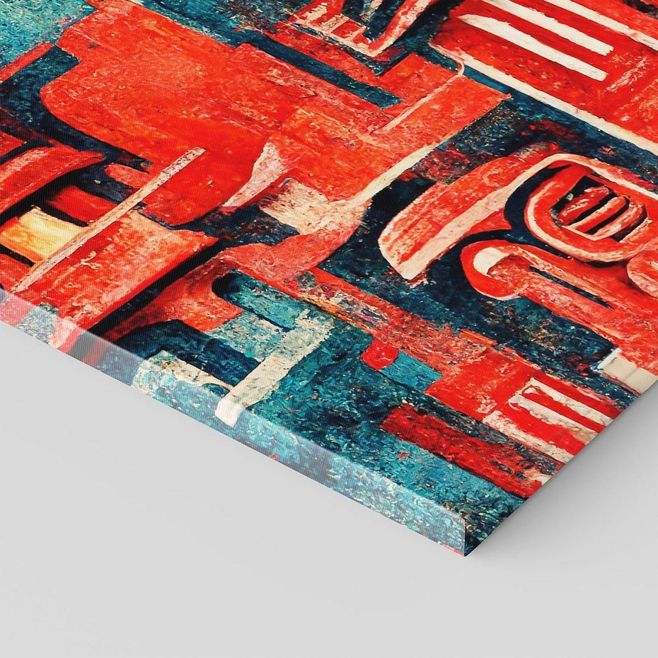 Obraz na płótnie 70x50 - Mistyka Wschodnich Światów - orientalna sztuka, nawiązanie do Japonii