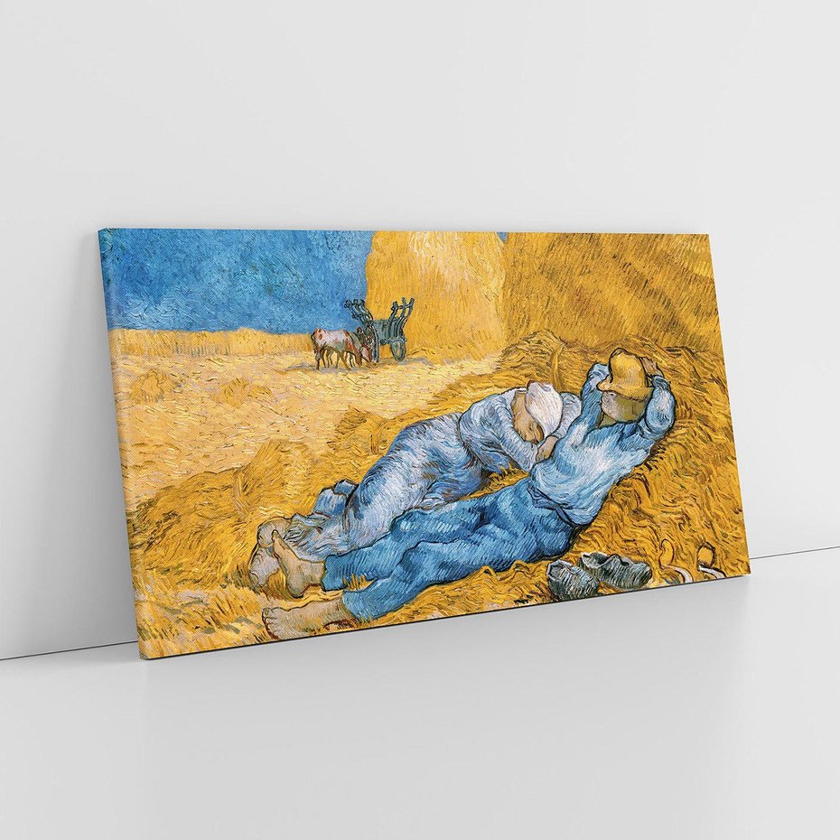 Obraz na płótnie 100x50 - "The Siesta " (1890) Vincent van Gogh - Reprodukcja - reprodukcja, obraz na płótnie