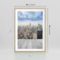 Plakat w ramie 50x70 - Nowojorska energia miejsca - Nowy Jork, miasto - rama drewno
