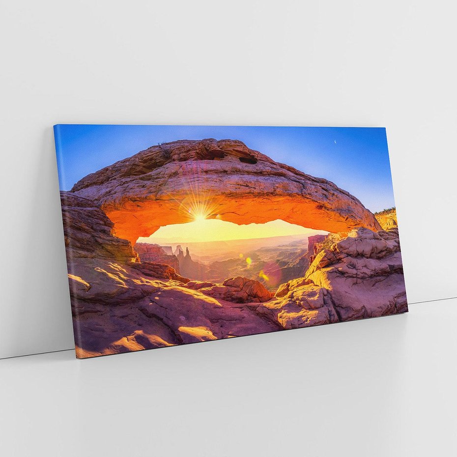 Obraz na płótnie 100x50 - Magia pustyni: skały i bezkresny horyzont - pustynia, skały