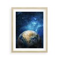 Plakat w ramie 40x50 - Kosmiczne Horyzonty - Ziemia, kosmos - rama drewno