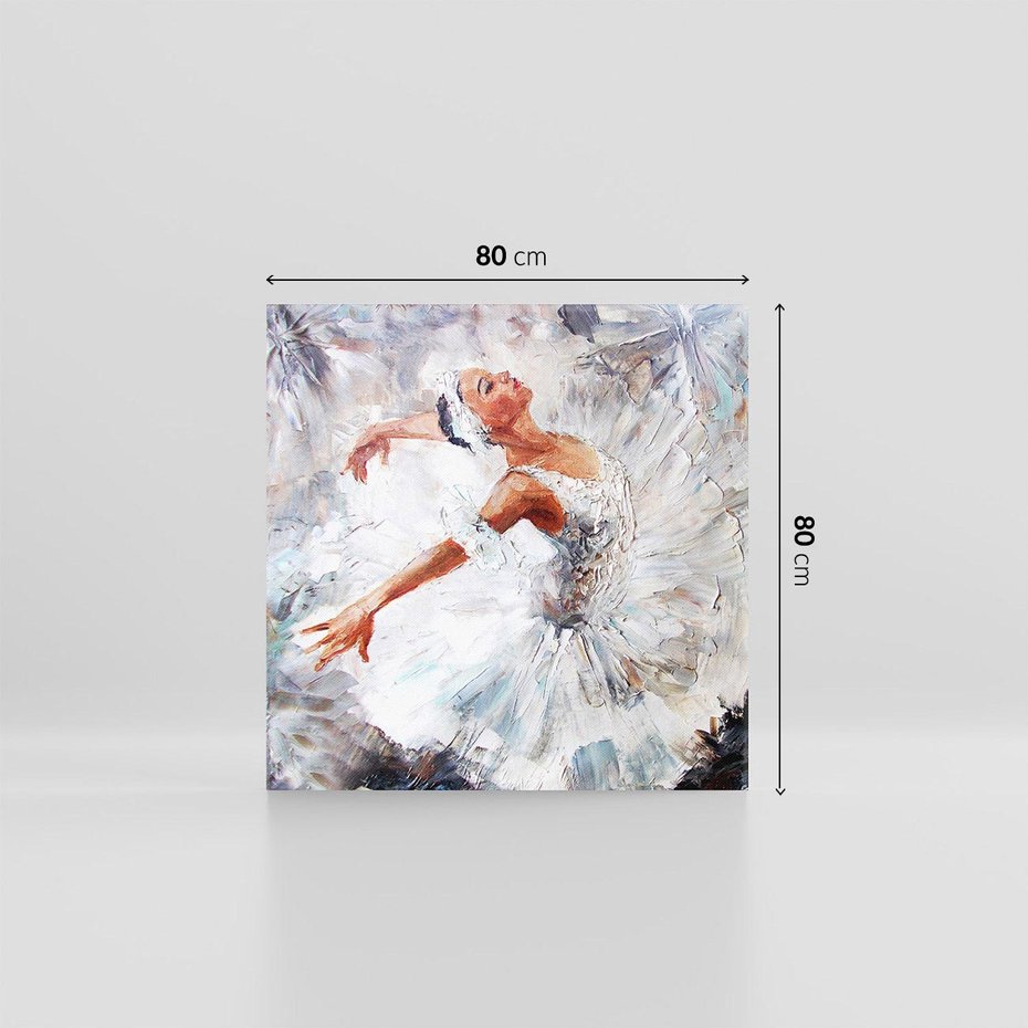 Obraz na płótnie 80x80 - Baletowa Sztuka - balet, sztuka