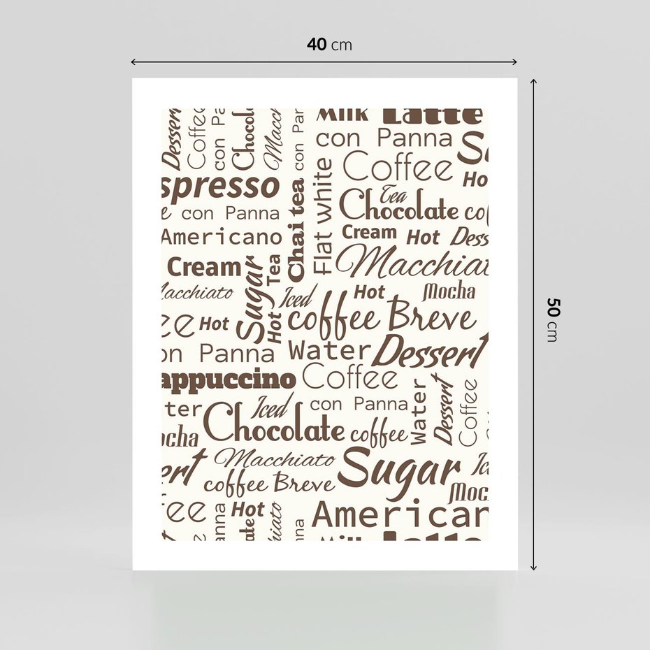 Plakat bez ramy 40x50 - Kawa w Stylu Coffee - kawa, coffee