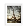 Plakat w ramie 40x50 - Uroczystość w Paryżu - Paryż, wieża - rama biała