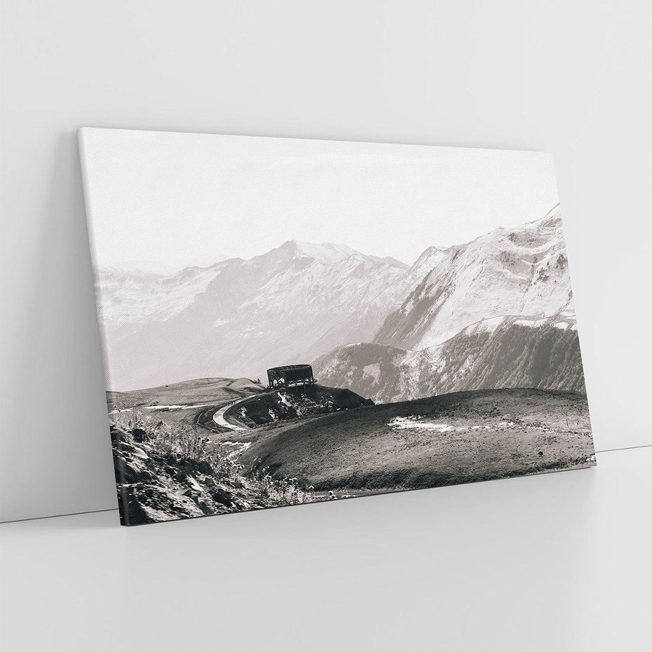 Obraz na płótnie 120x80 - Wzgórza w Bieli - górski krajobraz, punkt widokowy