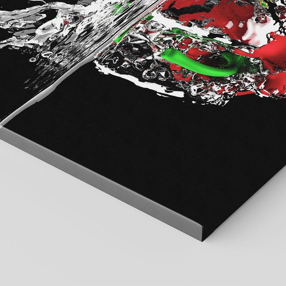 Obraz na płótnie 140x70 - Papryka Warzywna Eksplozja - papryka, woda